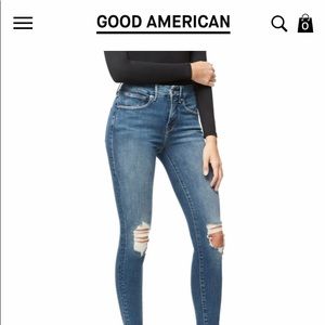 Like new good American jeans.